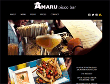 Tablet Screenshot of amarubar.com